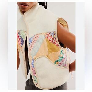 Tricia Fix Quilted Sherpa Vest
By Free People each piece is Unique no 2 alike